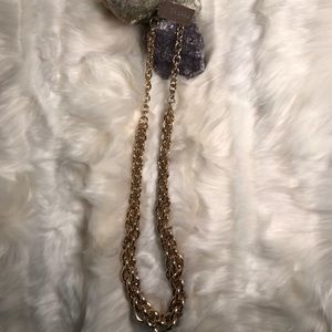 Gold chain link necklace by Tasha - lead free